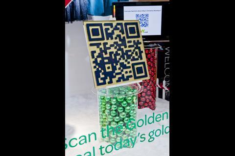 QR codes in the eBay store window